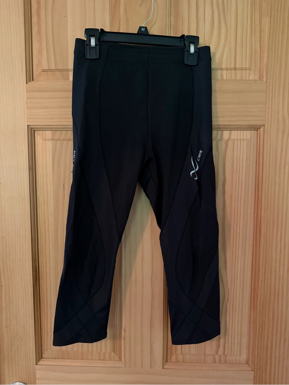 CW-X Black Active compression 3/4 length running pants